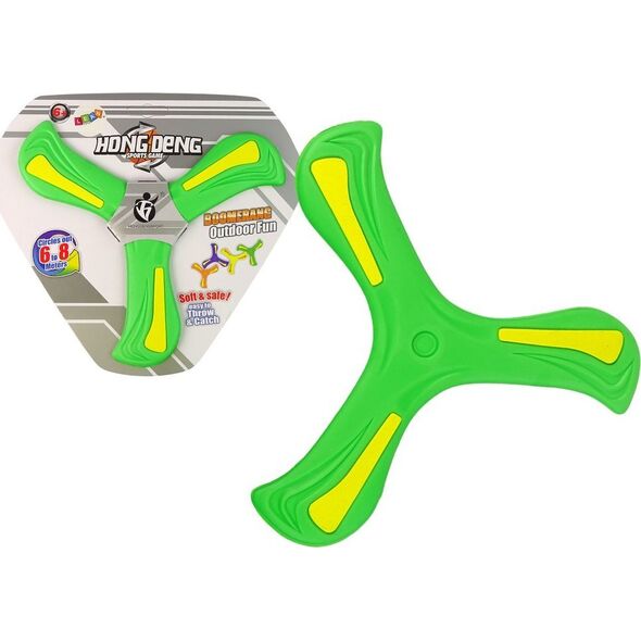 LeanToys Bumerang Latający Dysk Do Rzucania Zielony Dla Dzieci LEAN TOYS 14206532 5905323217355