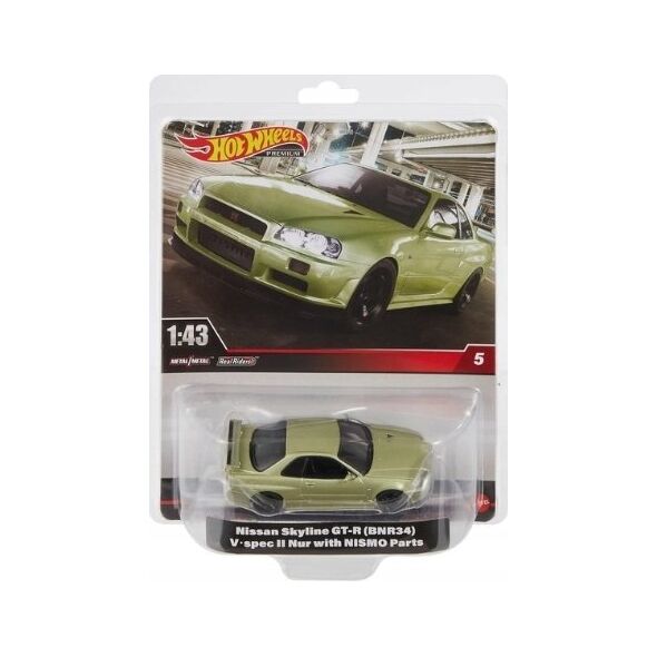 Mattel Hot Wheels Premium Nissan Skyline GT-R (BNR34) 14207292 194735124800