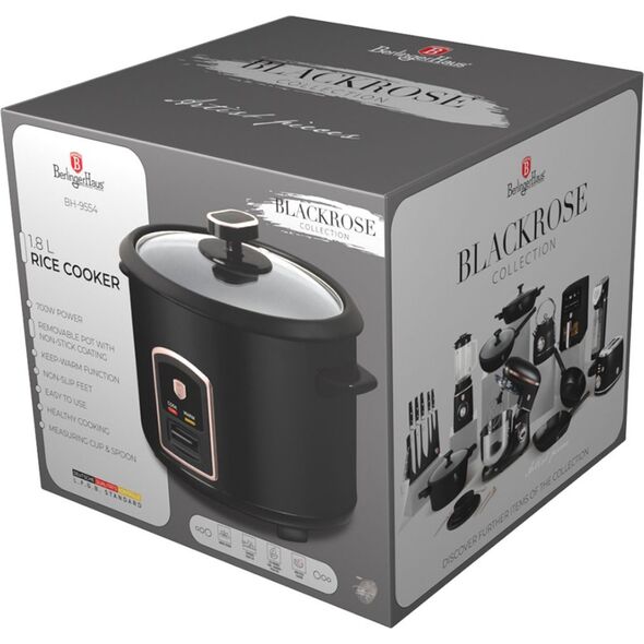 Berlinger Haus RYŻOWAR ELEKTRYCZNY 1,8L BERLINGER HAUS BH-9554 BLACK ROSE 14214060 5999108475955