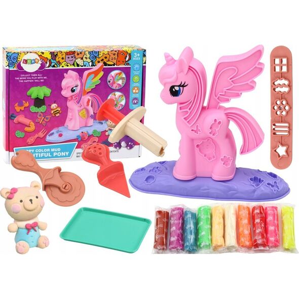 LeanToys Ciastolina Jednorożec DIY Masa Plastyczna Zestaw Akcesoria 14214905 5905991004042