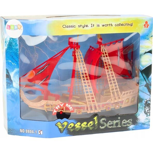 LeanToys Statek Piracki Światła Dźwięki Kółka Czarny 14214994 5905991020110