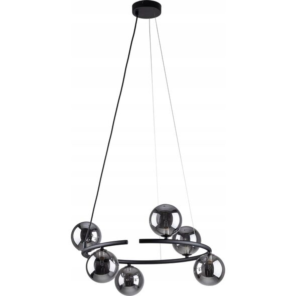 Lampa wisząca TKKRYWULT TK Lighting Anabelle 6843 lampa wisząca zwis 6x6W G9 czarna/grafitowa 14215401 5901780568436
