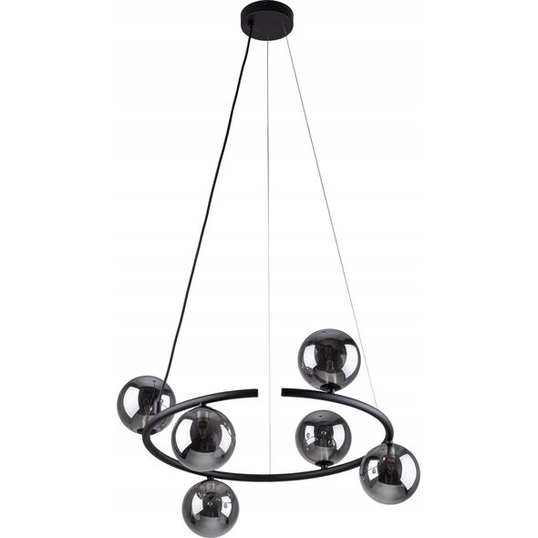 Lampa wisząca TKKRYWULT TK Lighting Anabelle 6843 lampa wisząca zwis 6x6W G9 czarna/grafitowa 14215401 5901780568436