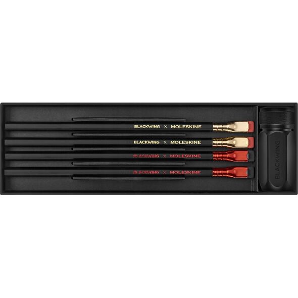 Moleskine Zestaw ołówków i temperówki BLACKWING X MOLESKINE 14217935 8056999270056