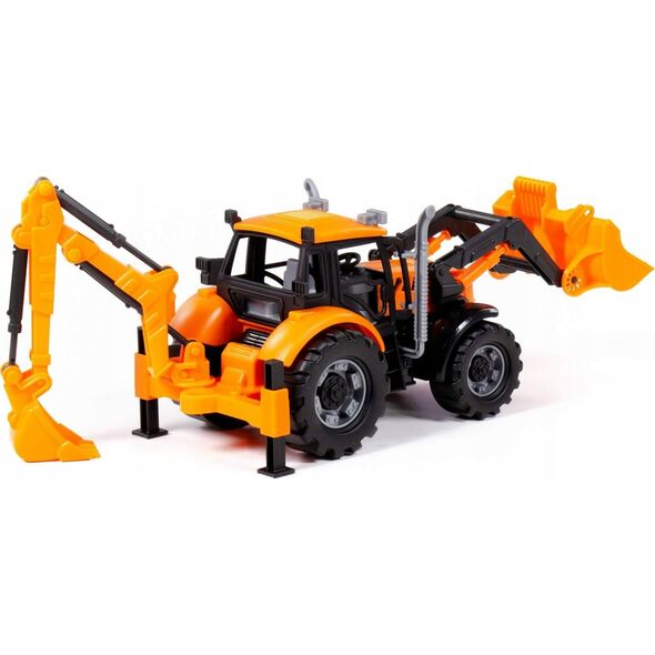 Polesie TRAKTOR KOPARKOLADOWAR 31X15X15 PROGRES POM WAD8 14222725 4810344091789