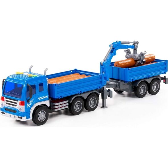 Polesie AUTO CIEZAR 50CM CITY SW/DZ NIEB PRZYCZ WADP WB4 14222825 4810344096036