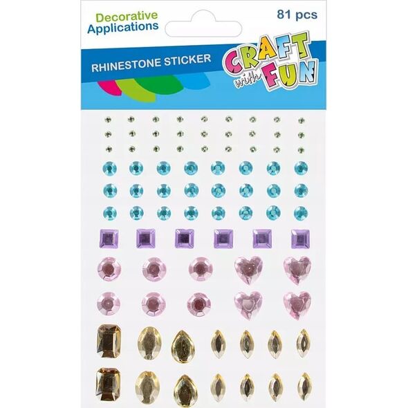 Craft with Fun OZDOBA DEK KRYSZT SPRZYL PAST MIX 81SZT CF12/288 14222990 5905523636680