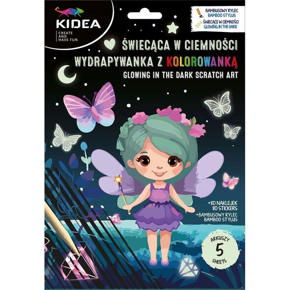 Derform WYDRAPYWANKA 180X260/5ARK MAGIC SWIEC W CIEMN KI 14223086 5906601700170