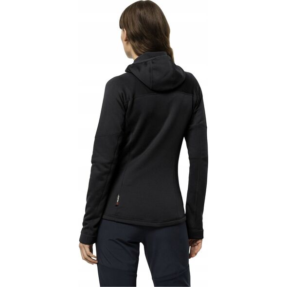 Jack Wolfskin Jack Wolfskin Hirschberg Hooded FZ W 1710871-6000 Czarne M 14224991 4064993563597