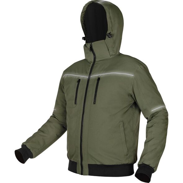 Kurtka męska Neo Tools Kurtka ocieplana z kapturem OUTDOOR, zielona, rozmiar XXXL 14237676 5907558472974