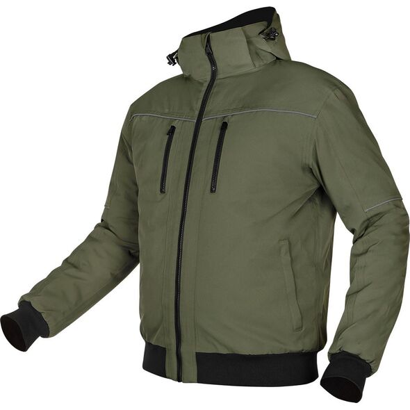 Kurtka męska Neo Tools Kurtka ocieplana z kapturem OUTDOOR, zielona, rozmiar XXXL 14237676 5907558472974