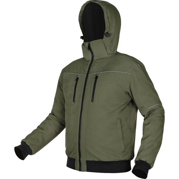 Kurtka męska Neo Tools Kurtka ocieplana z kapturem OUTDOOR, zielona, rozmiar XXL 14237713 5907558472967