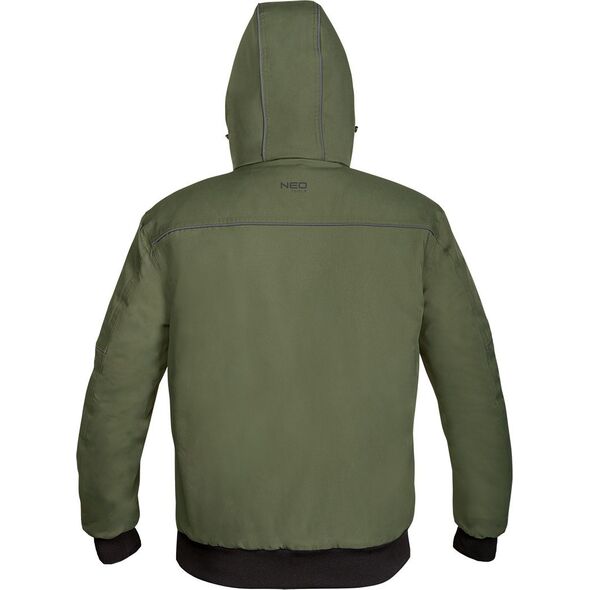 Kurtka męska Neo Tools Kurtka ocieplana z kapturem OUTDOOR, zielona, rozmiar XXL 14237713 5907558472967