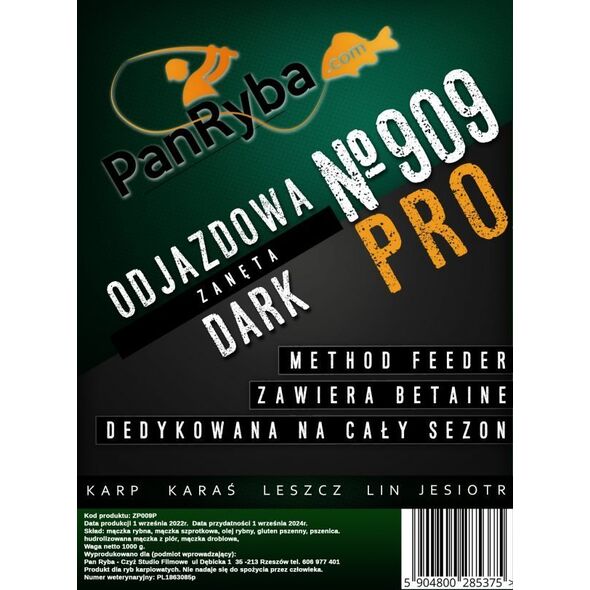Pan Ryba Zanęta Method Feeder Pan Ryba – 909 Dark Pro 14239328 5904800285375