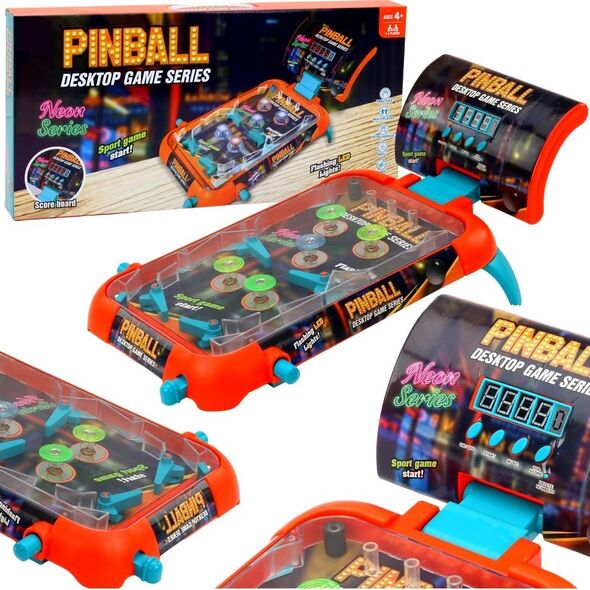 Qulki Gra zręcznościowa Flipper Pinball dla dzieci Stół do gry Pinbal Fliper LEDy 14239492 5905991004301