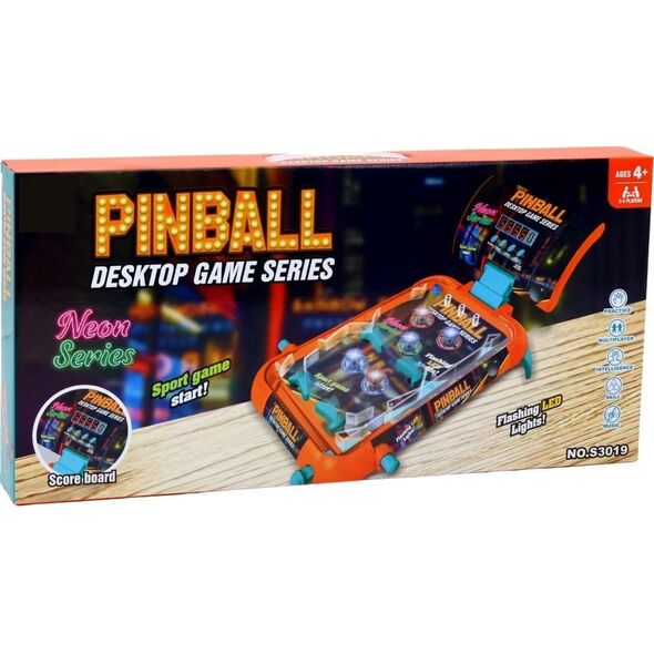 Qulki Gra zręcznościowa Flipper Pinball dla dzieci Stół do gry Pinbal Fliper LEDy 14239492 5905991004301