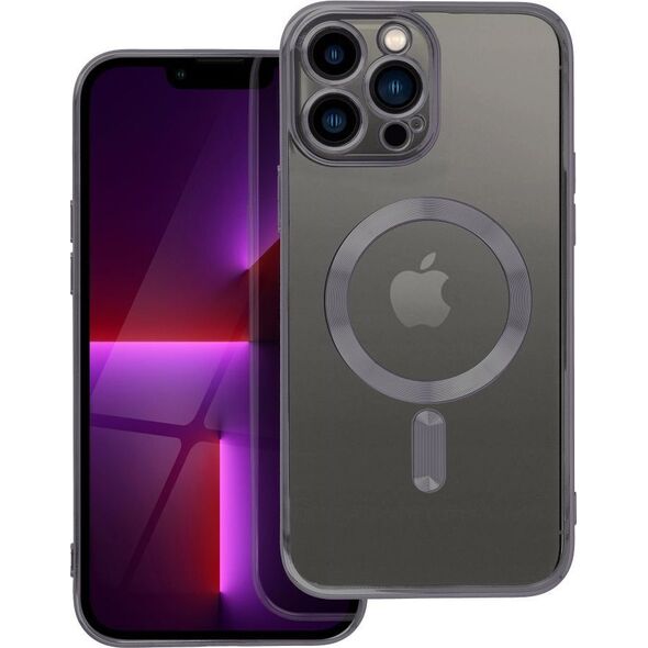 OEM Futerał ELECTRO MAG COVER kompatybilny z MagSafe do IPHONE 13 Pro Max czarny 14242689 5903396209017