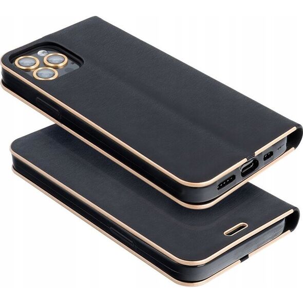 OEM Kabura LUNA Book Gold do SAMSUNG A55 5G czarny 14242916 5903396267628