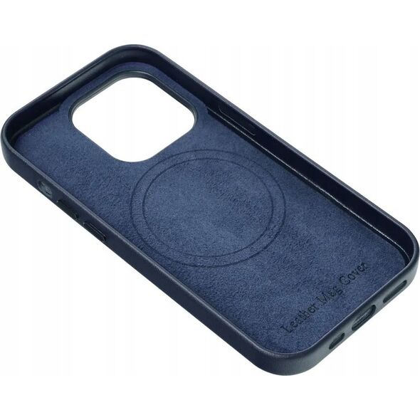 OEM Futerał LEATHER MAG COVER kompatybilny z MagSafe do IPHONE 16 Plus niebieski 14243353 5903396310355