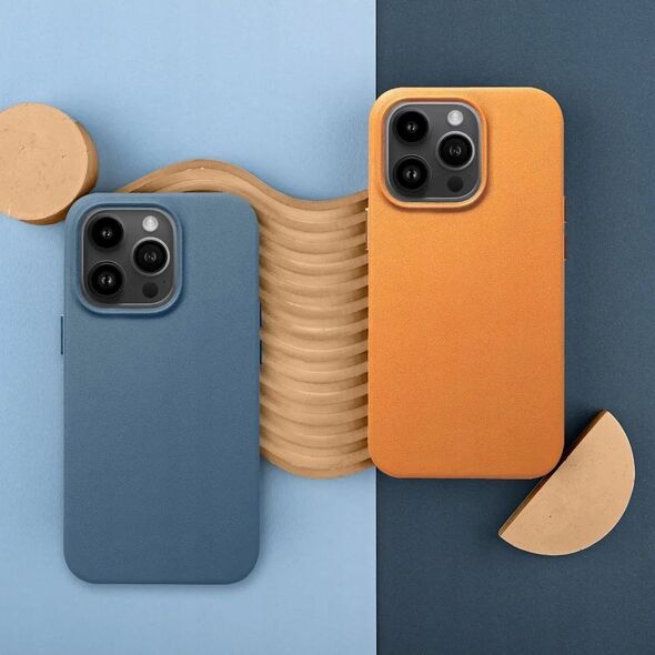 OEM Futerał LEATHER MAG COVER kompatybilny z MagSafe do IPHONE 16 Plus niebieski 14243353 5903396310355