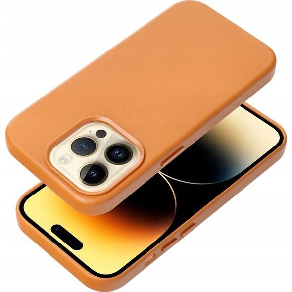 OEM Futerał LEATHER MAG COVER kompatybilny z MagSafe do IPHONE 16 Plus pomarańczowy 14243361 5903396310478