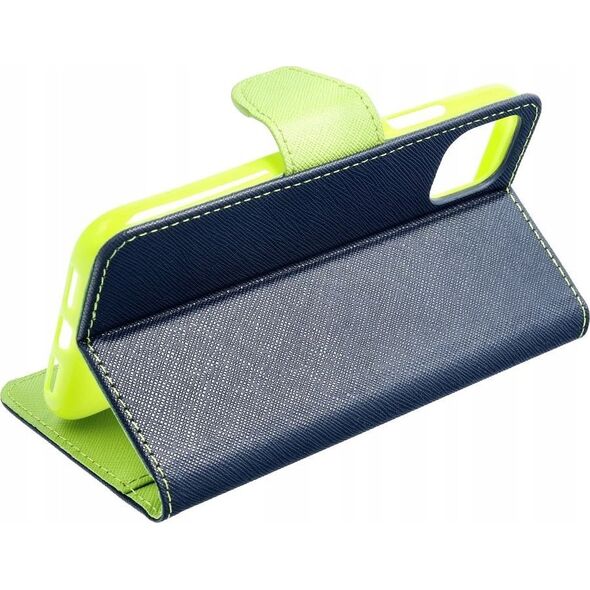 OEM Kabura FANCY Book do IPHONE 16 Pro granatowo limonkowy 14243388 5903396314728