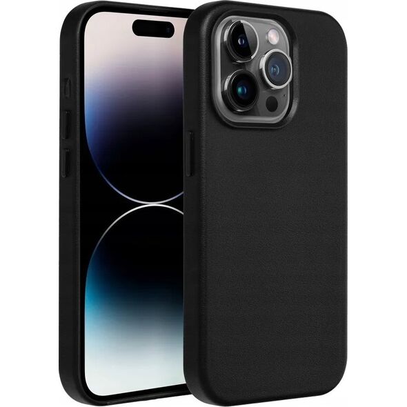 OEM Futerał LEATHER MAG COVER kompatybilny z MagSafe do IPHONE 16 Plus czarny 14243397 5903396310348