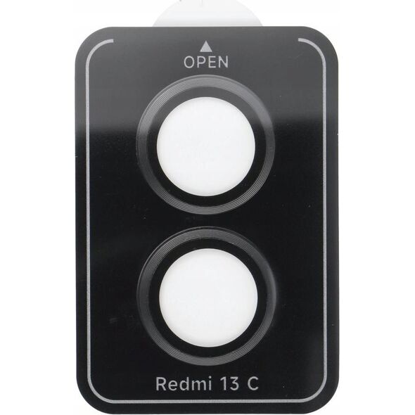OEM Osłona aparatu PROTECTOR 9H + aplikator do XIAOMI 13C 4G czarna 14243434 5903396302015