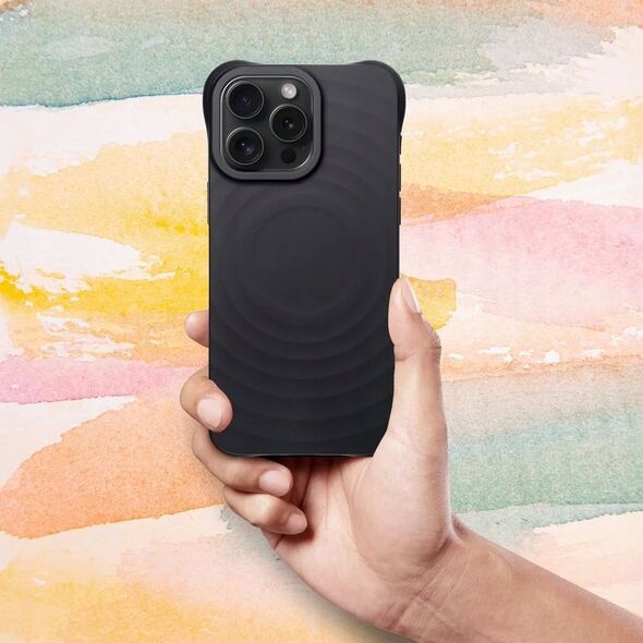 OEM Silicone Zephyr Mag Cover kompatybilny z MagSafe do IPHONE 15 PRO czarny 14243446 5903396301452