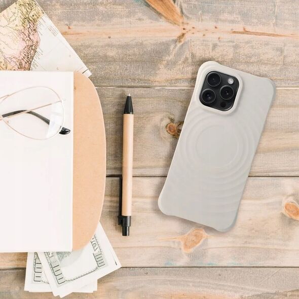 OEM Silicone Zephyr Mag Cover kompatybilny z MagSafe do IPHONE 16 PRO MAX biały 14243490 5903396303814
