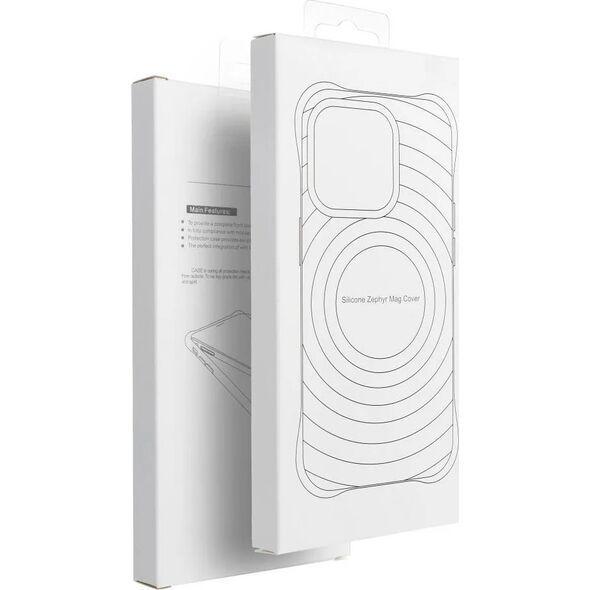 OEM Silicone Zephyr Mag Cover kompatybilny z MagSafe do IPHONE 16 PLUS czarny 14243492 5903396301636