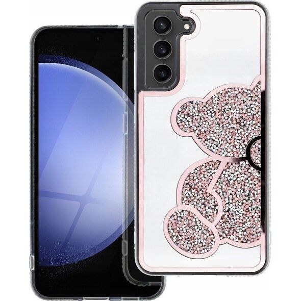 OEM Futerał TEDDY BEAR do SAMSUNG A14 5G różowy 14243544 5903396325663