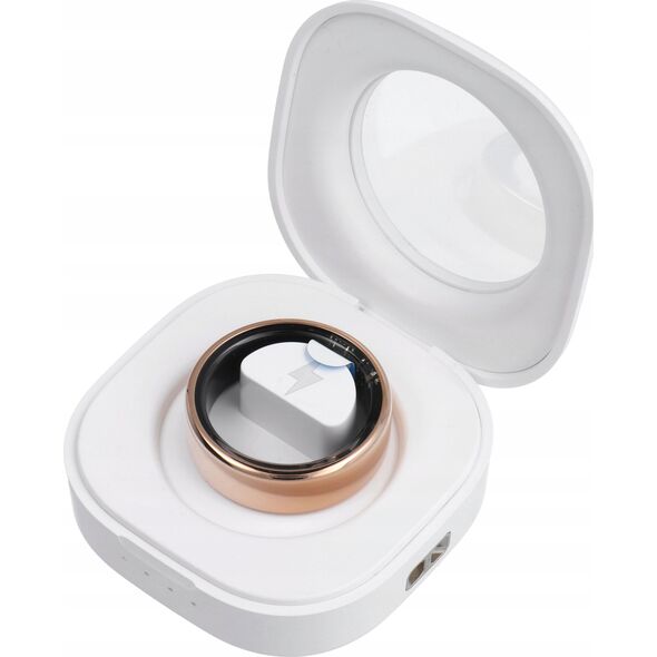 Smartwatch OEM Smart Ring R11M- inteligentny pierścień ze stali ze stacją ładującą rozmiar 12 (21,4mm) złoty 14243639 5903396324444