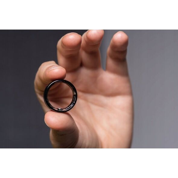 Smartwatch OEM Smart Ring R11M- inteligentny pierścień ze stali ze stacją ładującą rozmiar 8 (18,1mm) czarny 14243662 5903396322839