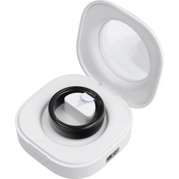 Smartwatch OEM Smart Ring R11M- inteligentny pierścień ze stali ze stacją ładującą rozmiar 10 (19,8mm) czarny 14243667 5903396322853