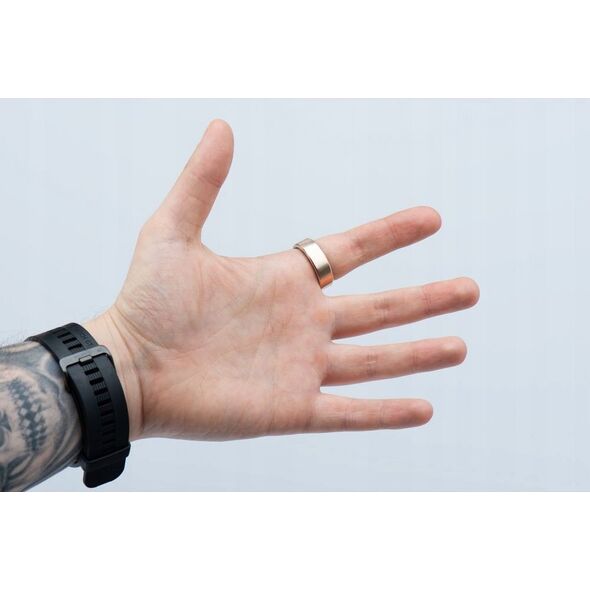 Smartwatch OEM Smart Ring R11M- inteligentny pierścień ze stali ze stacją ładującą rozmiar 8 (18,1mm) złoty 14243672 5903396322945
