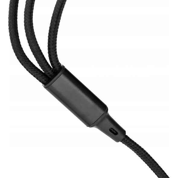 Kabel USB OEM Kabel 3w1 Typ C do Lightning / Typ C / Micro USB 2,4A C171 1,2 m czarny 14243677 5903396299490