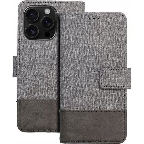 OEM Kabura GOMMA Book do IPHONE 16 Pro szary 14243703 5903396327483