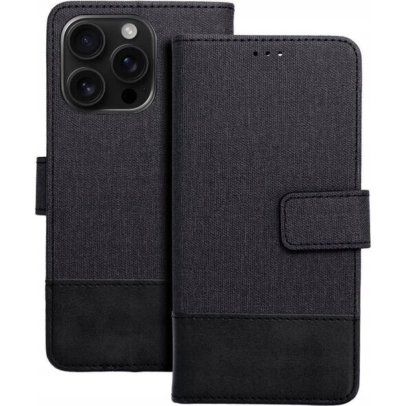 OEM Kabura GOMMA Book do IPHONE 16 Pro czarny 14243730 5903396327469