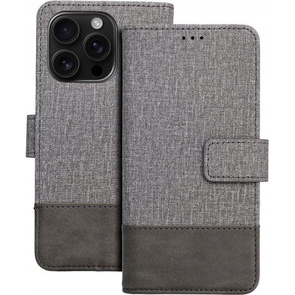 OEM Kabura GOMMA Book do IPHONE 16 szary 14243732 5903396327421