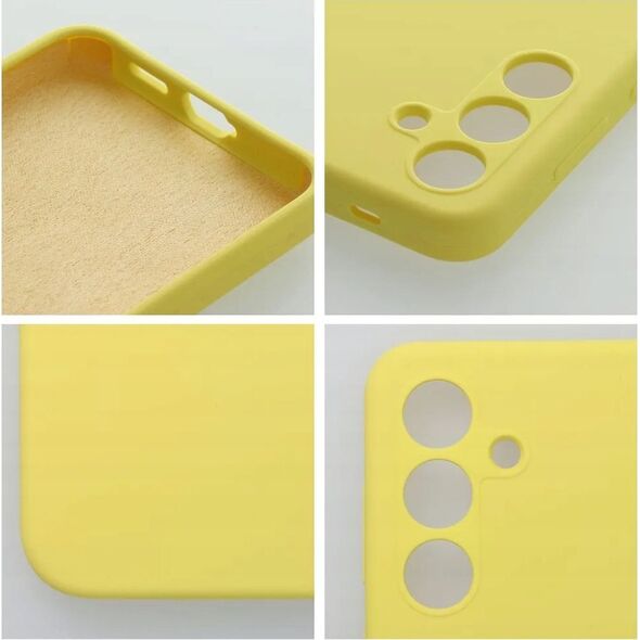 OEM Futerał SILICONE 2mm do SAMSUNG S24 FE żółty 14243733 5903396326912