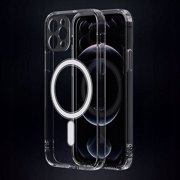 OEM Futerał CLEAR MAG COVER z ochroną aparatu kompatybilny z MagSafe do IPHONE 16 Pro Max transparentny 14243752 5903396331091
