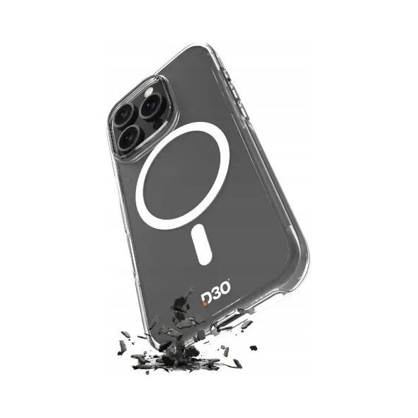 Puro Etui silikonowe Puro Impact Clear D3O MagSafe do iPhone 16 Pro - przezroczyste 14244287 8018417485077