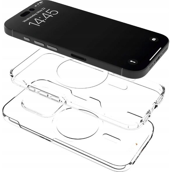 Puro Etui silikonowe Puro Impact Clear D3O MagSafe do iPhone 16 Pro - przezroczyste 14244287 8018417485077