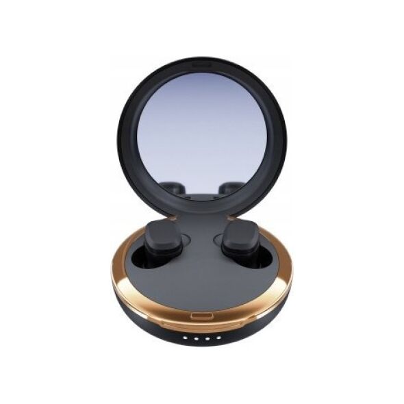 Słuchawki Tura Scandinavia AB Happy Plugs Adore - bezprzewodowe słuchawki douszne z lusterkiem w etui (black) 14246638 7350116013450