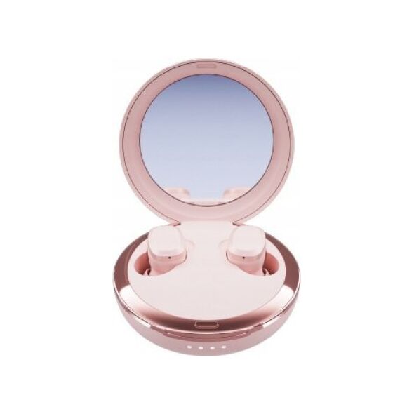 Słuchawki Tura Scandinavia AB Happy Plugs Adore - bezprzewodowe słuchawki douszne z lusterkiem w etui (pink) 14246639 7350116013467