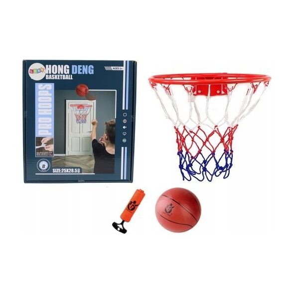 LeanToys Zestaw Do Gry w Koszykówkę Obręcz Piłka Pompka 14247307 5905991031147