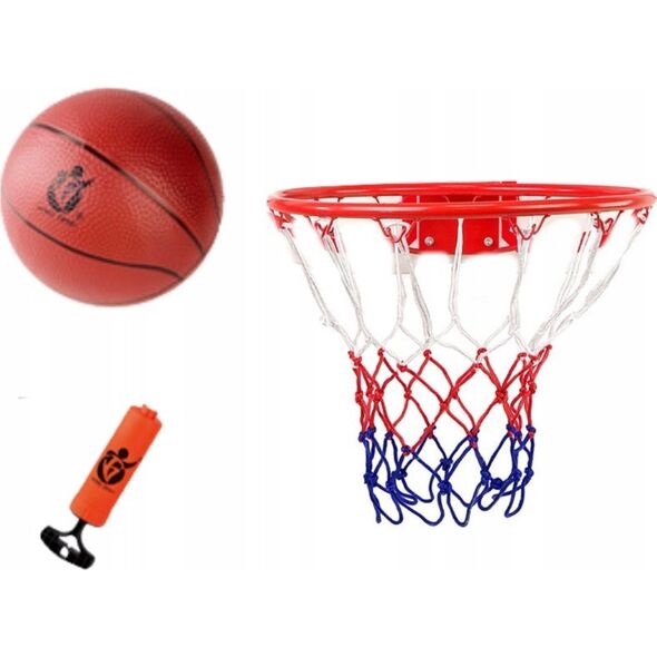LeanToys Zestaw Do Gry w Koszykówkę Obręcz Piłka Pompka 14247307 5905991031147