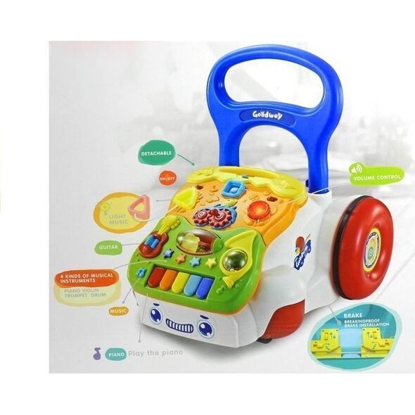 LeanToys Chodzik Pchacz Dla Dziecka Grający Odpinany Panel 14250408 5905884456910