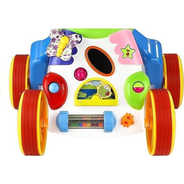 LeanToys Wesoły Pchacz Hipopotam z Lusterkiem Gumowe Koła 14250443 5905884456934